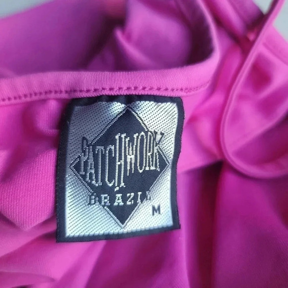 Patchwork Brazil Women's Tank Top Cami Layering Active Basic Spaghetti Strap M - Picture 9 of 10